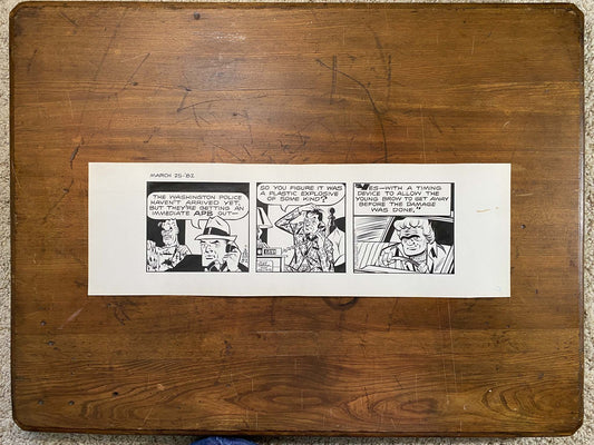 Dick Tracy Daily 3/25/82 Original Art Illustration | Fletcher Studio