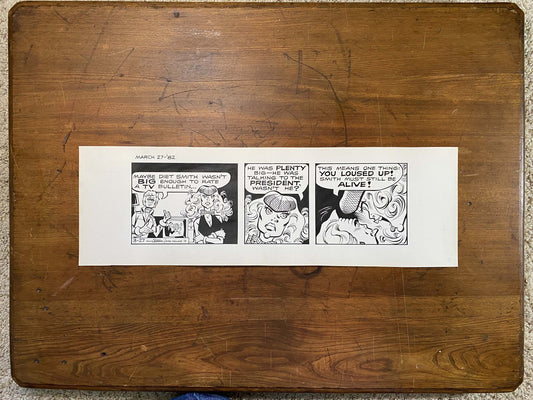 Dick Tracy Daily 3/27/82 Original Art Illustration | Fletcher Studio