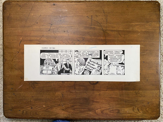 Dick Tracy Daily 3/30/82 Original Art Illustration | Fletcher Studio