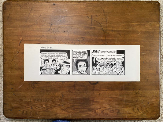 Dick Tracy Daily 4/3/82 Original Art Illustration | Fletcher Studio