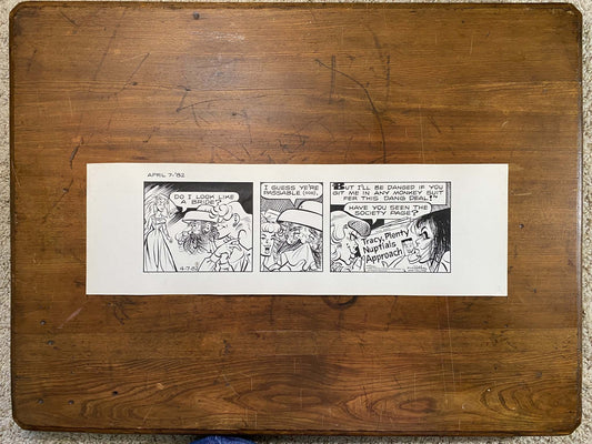 Dick Tracy Daily 4/7/82 Original Art Illustration | Fletcher Studio