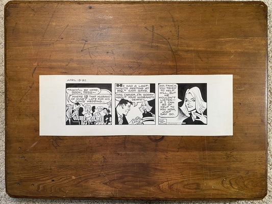 Dick Tracy Daily 4/13/82 Original Art Illustration | Fletcher Studio