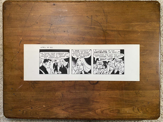 Dick Tracy Daily 4/14/82 Original Art Illustration | Fletcher Studio