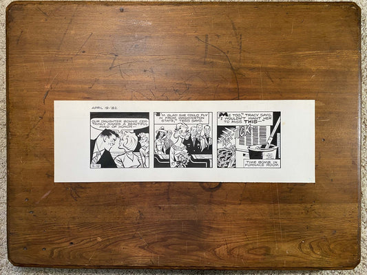 Dick Tracy Daily 4/19/82 Original Art Illustration | Fletcher Studio