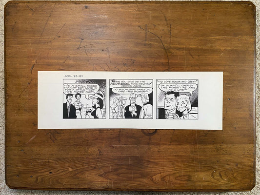 Dick Tracy Daily 4/23/82 Original Art Illustration | Fletcher Studio