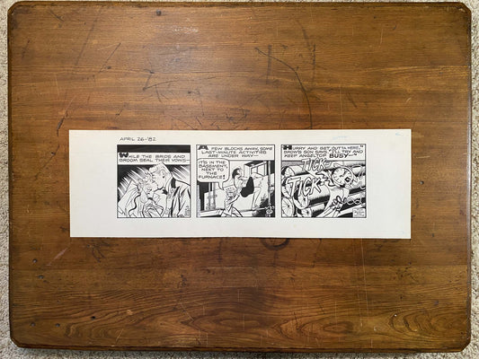 Dick Tracy Daily 4/26/82 Original Art Illustration | Fletcher Studio