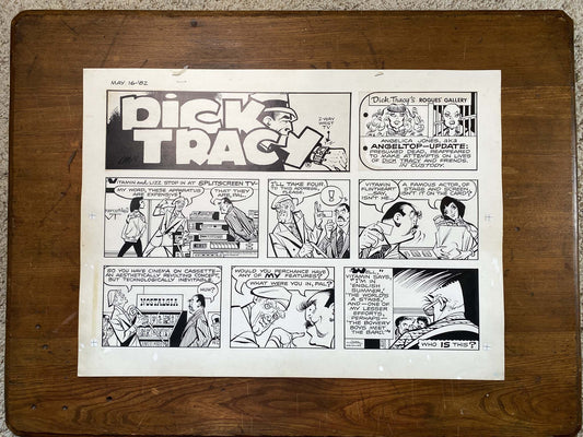 Dick Tracy Sunday 5/16/82 Original Art Illustration | Fletcher Studio