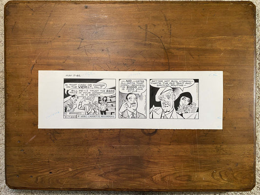 Dick Tracy Daily 5/17/82 Original Art Illustration | Fletcher Studio