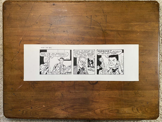Dick Tracy Daily 5/24/82 Original Art Illustration | Fletcher Studio