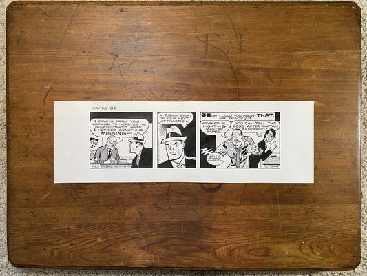 Dick Tracy Daily 5/25/82 Original Art Illustration | Fletcher Studio
