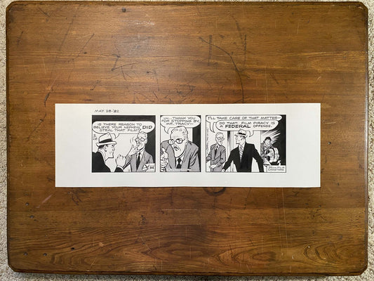 Dick Tracy Daily 5/28/82 Original Art Illustration | Fletcher Studio