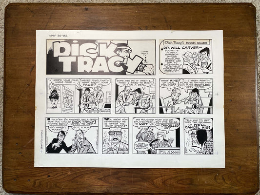 Dick Tracy Sunday 5/30/82 Original Art Illustration | Fletcher Studio