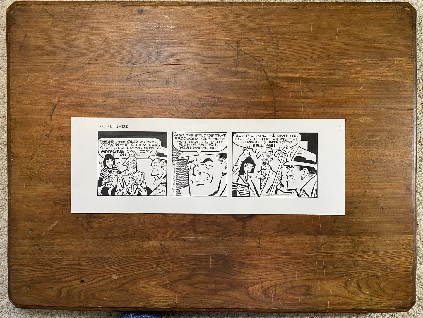 Dick Tracy Daily 6/11/82 Original Art Illustration | Fletcher Studio