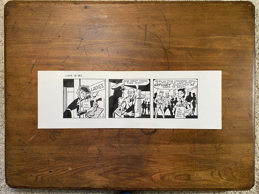 Dick Tracy Daily 6/16/82 Original Art Illustration | Fletcher Studio