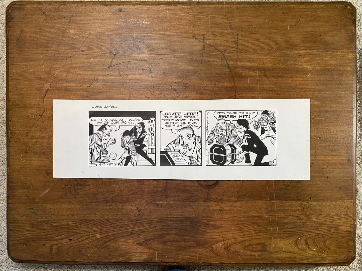 Dick Tracy Daily 6/21/82 Original Art Illustration | Fletcher Studio