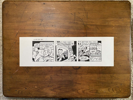 Dick Tracy Daily 6/24/82 Original Art Illustration | Fletcher Studio