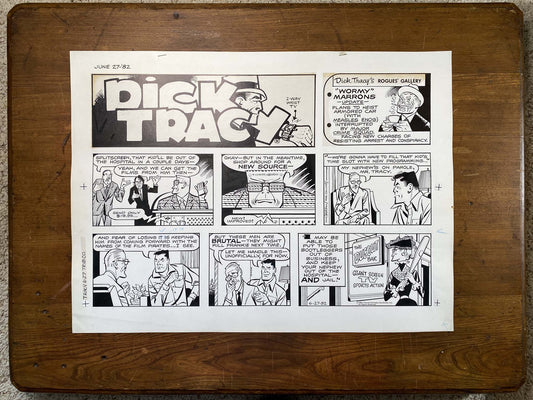 Dick Tracy Sunday 6/27/82 Original Art Illustration | Fletcher Studio