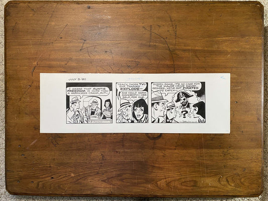 Dick Tracy Daily 7/3/82 Original Art Illustration | Fletcher Studio