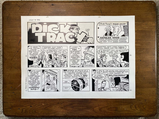 Dick Tracy Sunday 7/4/82 Original Art Illustration | Fletcher Studio