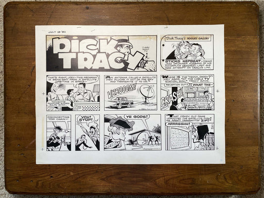 Dick Tracy Sunday 7/18/82 Original Art Illustration | Fletcher Studio