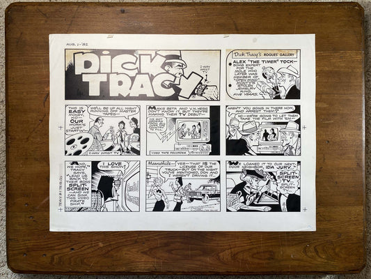 Dick Tracy Sunday 8/1/82 Original Art Illustration | Fletcher Studio