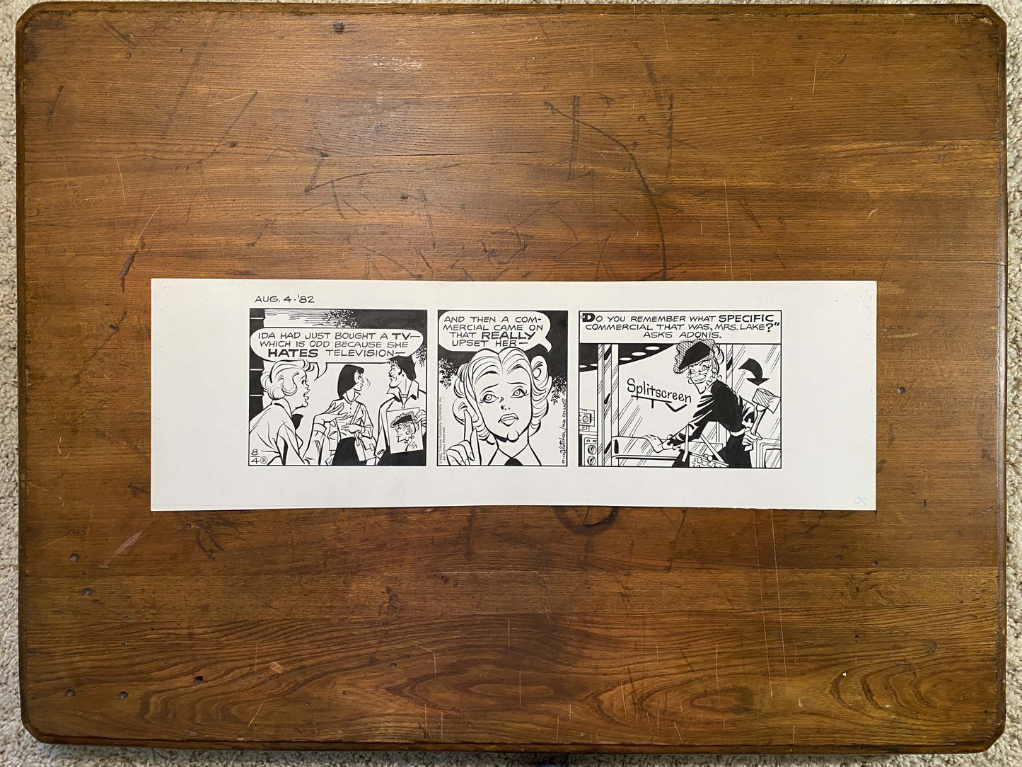 Dick Tracy Daily 8/4/82 Original Art Illustration | Fletcher Studio