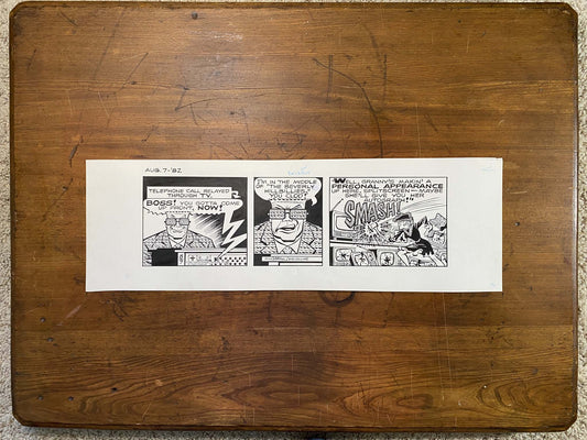 Dick Tracy Daily 8/7/82 Original Art Illustration | Fletcher Studio
