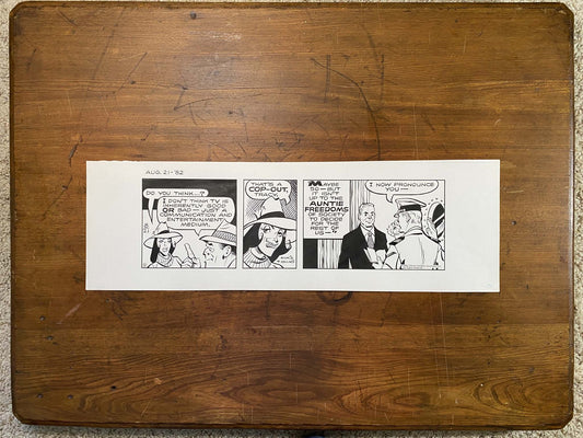 Dick Tracy Daily 8/21/82 Original Art Illustration | Fletcher Studio