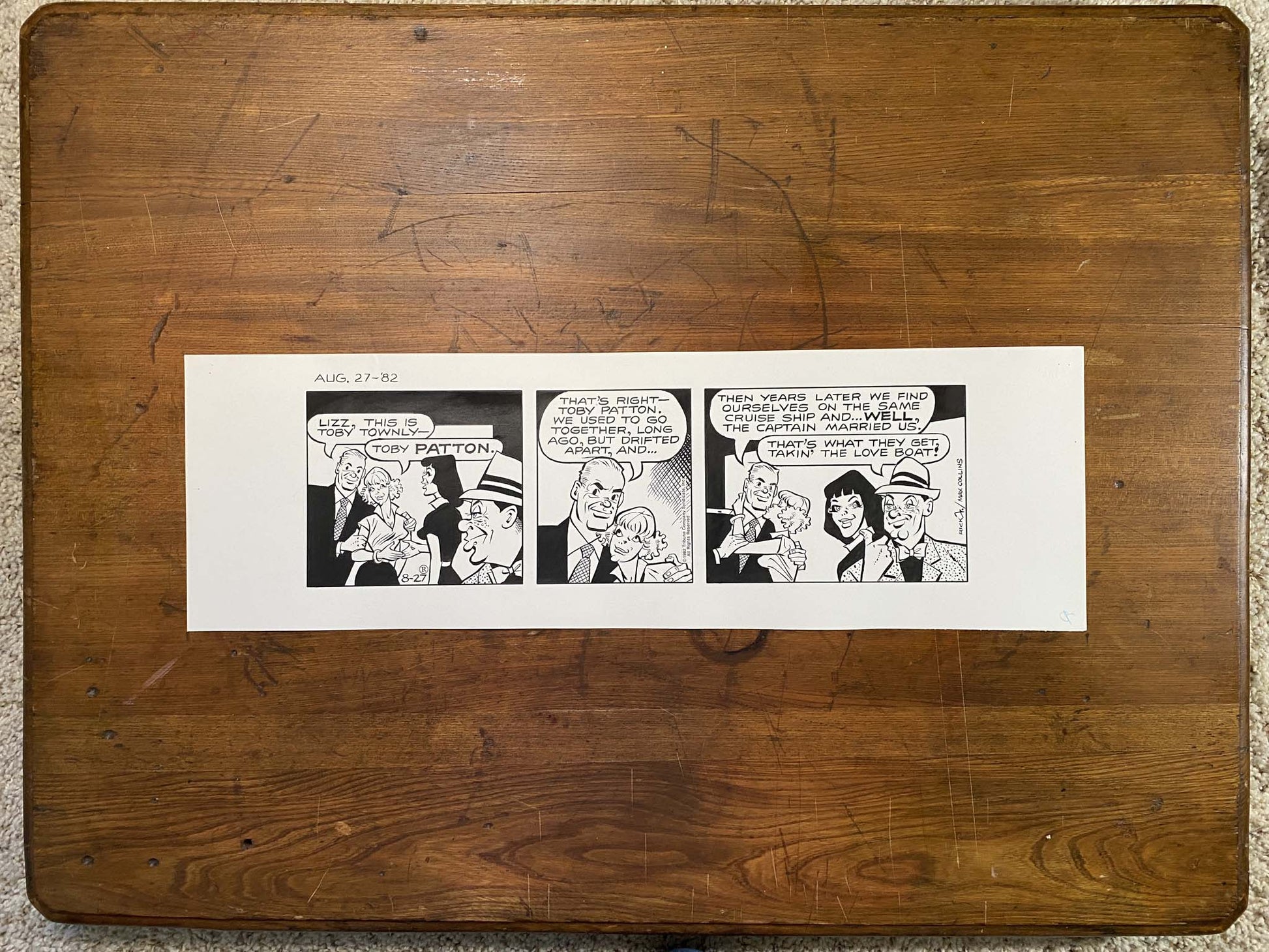 Dick Tracy Daily 8/27/82 Original Art Illustration | Fletcher Studio