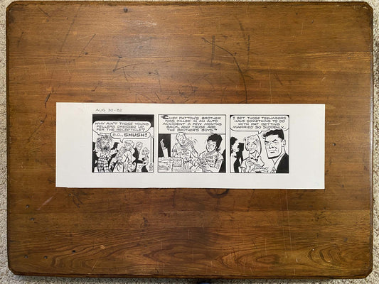 Dick Tracy Daily 8/30/82 Original Art Illustration | Fletcher Studio