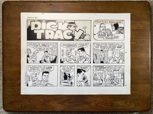 Dick Tracy Sunday 9/5/82 Original Art Illustration | Fletcher Studio