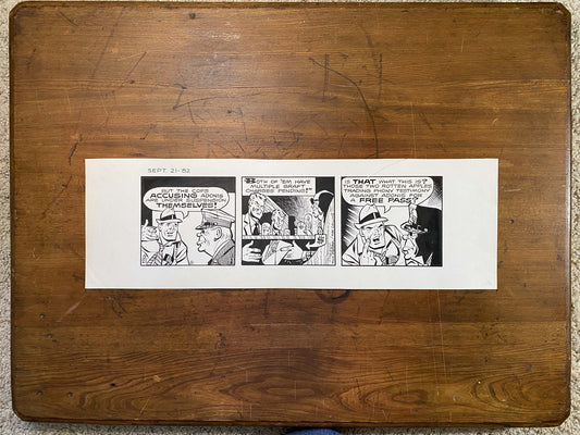 Dick Tracy Daily 9/21/82 Original Art Illustration | Fletcher Studio