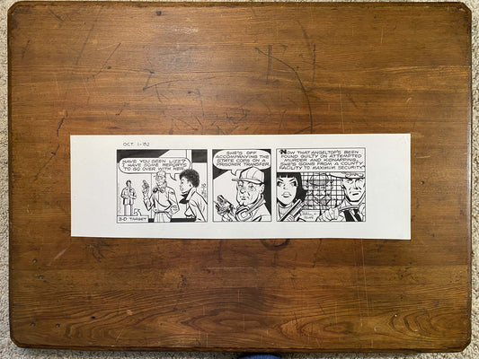 Dick Tracy Daily 10/1/82 Original Art Illustration | Fletcher Studio