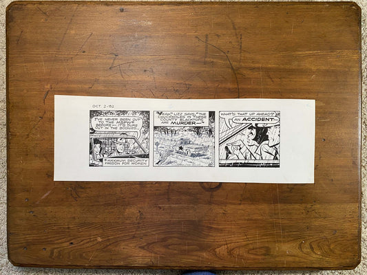 Dick Tracy Daily 10/2/82 Original Art Illustration | Fletcher Studio