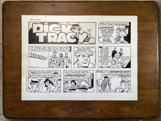 Dick Tracy Sunday 10/10/82 Original Art Illustration | Fletcher Studio