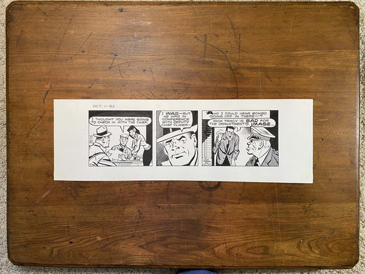 Dick Tracy Daily 10/11/82 Original Art Illustration | Fletcher Studio