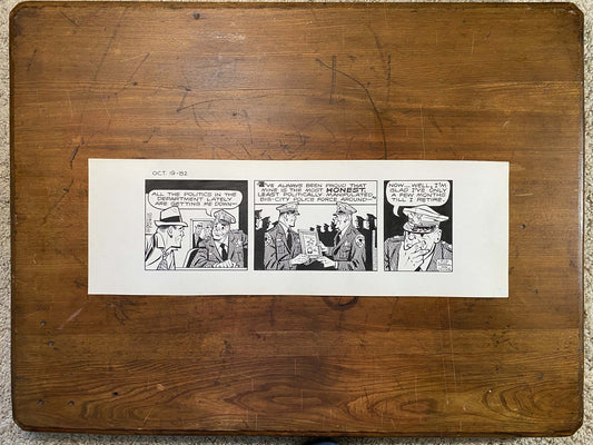 Dick Tracy Daily 10/19/82 Original Art Illustration | Fletcher Studio