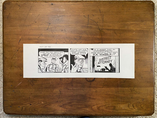 Dick Tracy Daily 10/20/82 Original Art Illustration | Fletcher Studio