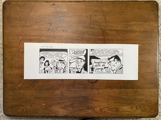 Dick Tracy Daily 10/23/82 Original Art Illustration | Fletcher Studio