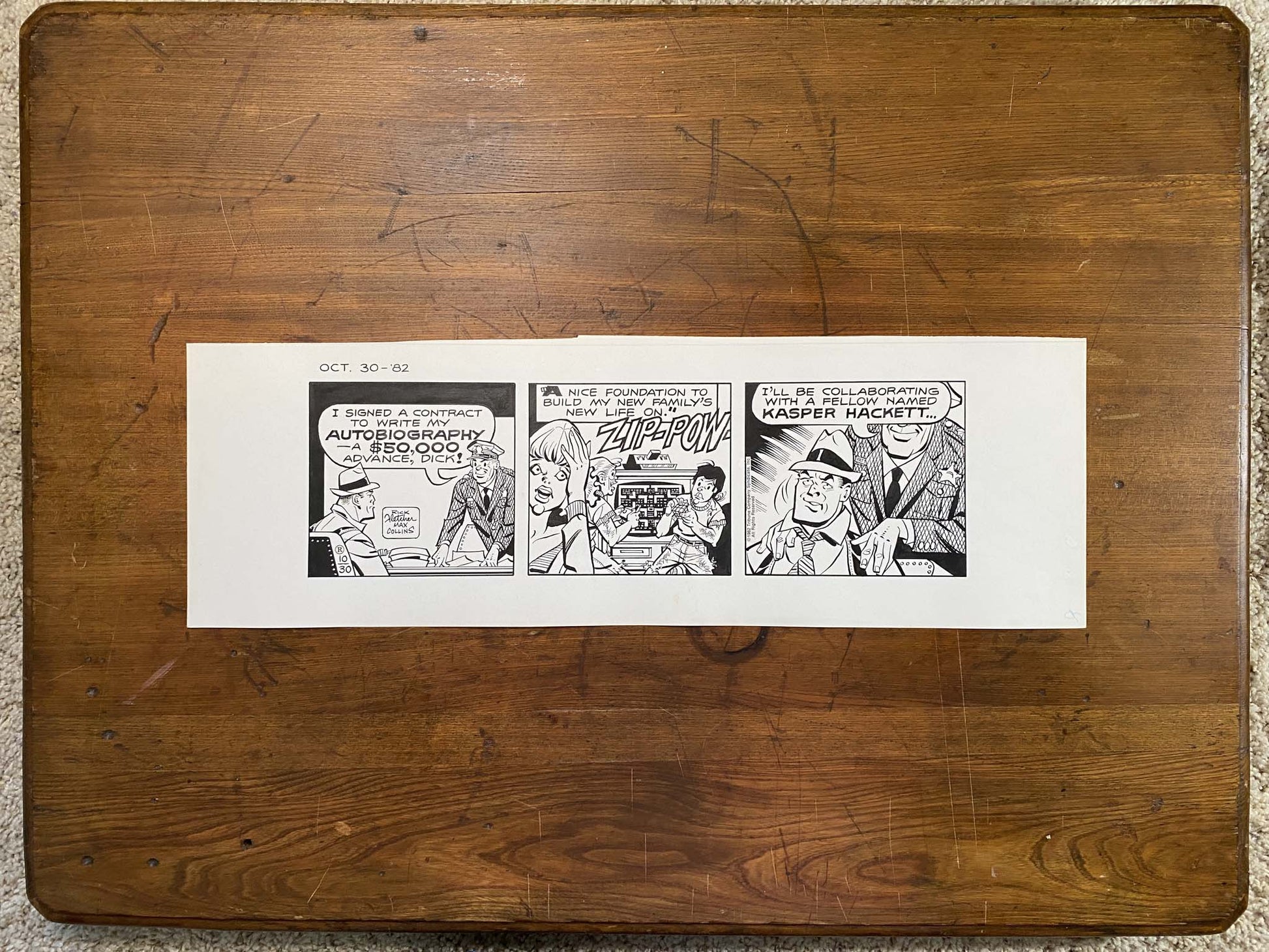 Dick Tracy Daily 10/30/82 Original Art Illustration | Fletcher Studio