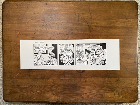 Dick Tracy Daily 11/3/82 Original Art Illustration | Fletcher Studio