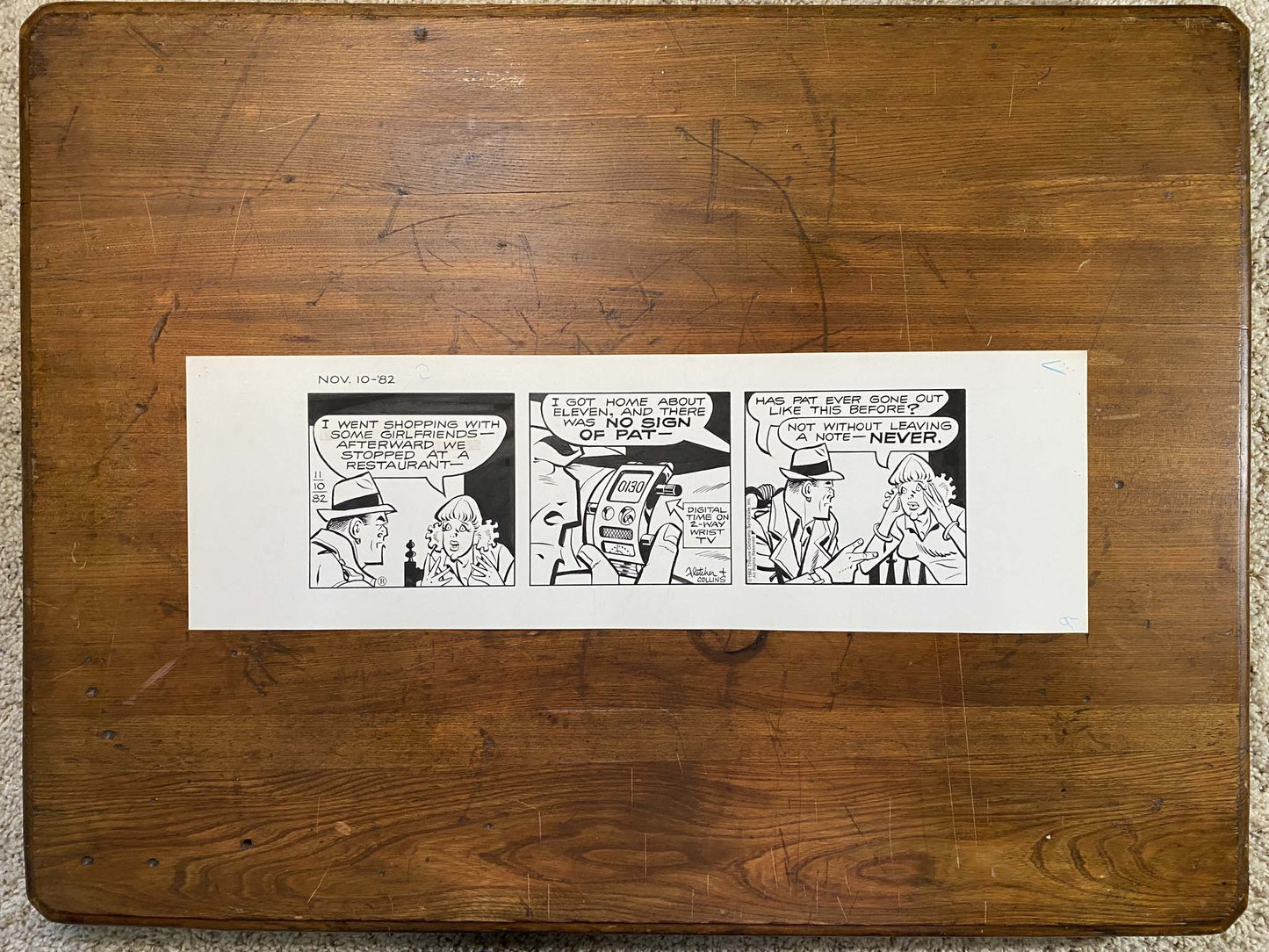 Dick Tracy Daily 11/10/82 Original Art Illustration | Fletcher Studio