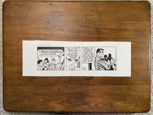 Dick Tracy Daily 11/20/82 Original Art Illustration | Fletcher Studio