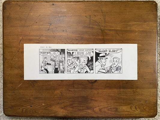 Dick Tracy Daily 12/4/82 Original Art Illustration | Fletcher Studio
