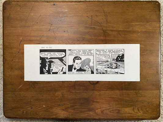 Dick Tracy Daily 12/6/82 Original Art Illustration | Fletcher Studio