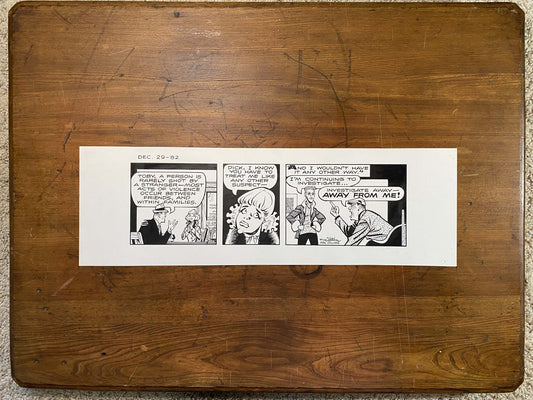 Dick Tracy Daily 12/29/82 Original Art Illustration | Fletcher Studio