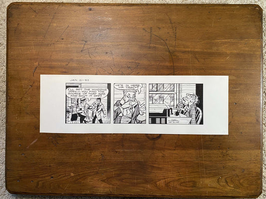 Dick Tracy Daily 1/21/83 Original Art Illustration | Fletcher Studio