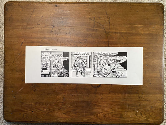 Dick Tracy Daily 1/22/83 Original Art Illustration | Fletcher Studio