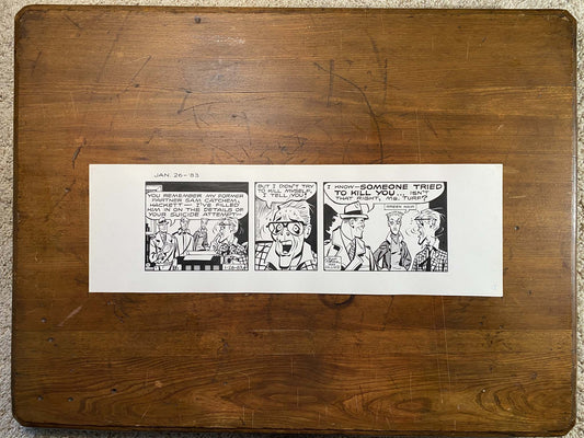 Dick Tracy Daily 1/26/83 Original Art Illustration | Fletcher Studio