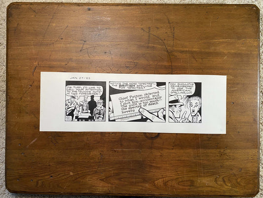 Dick Tracy Daily 1/27/83 Original Art Illustration | Fletcher Studio